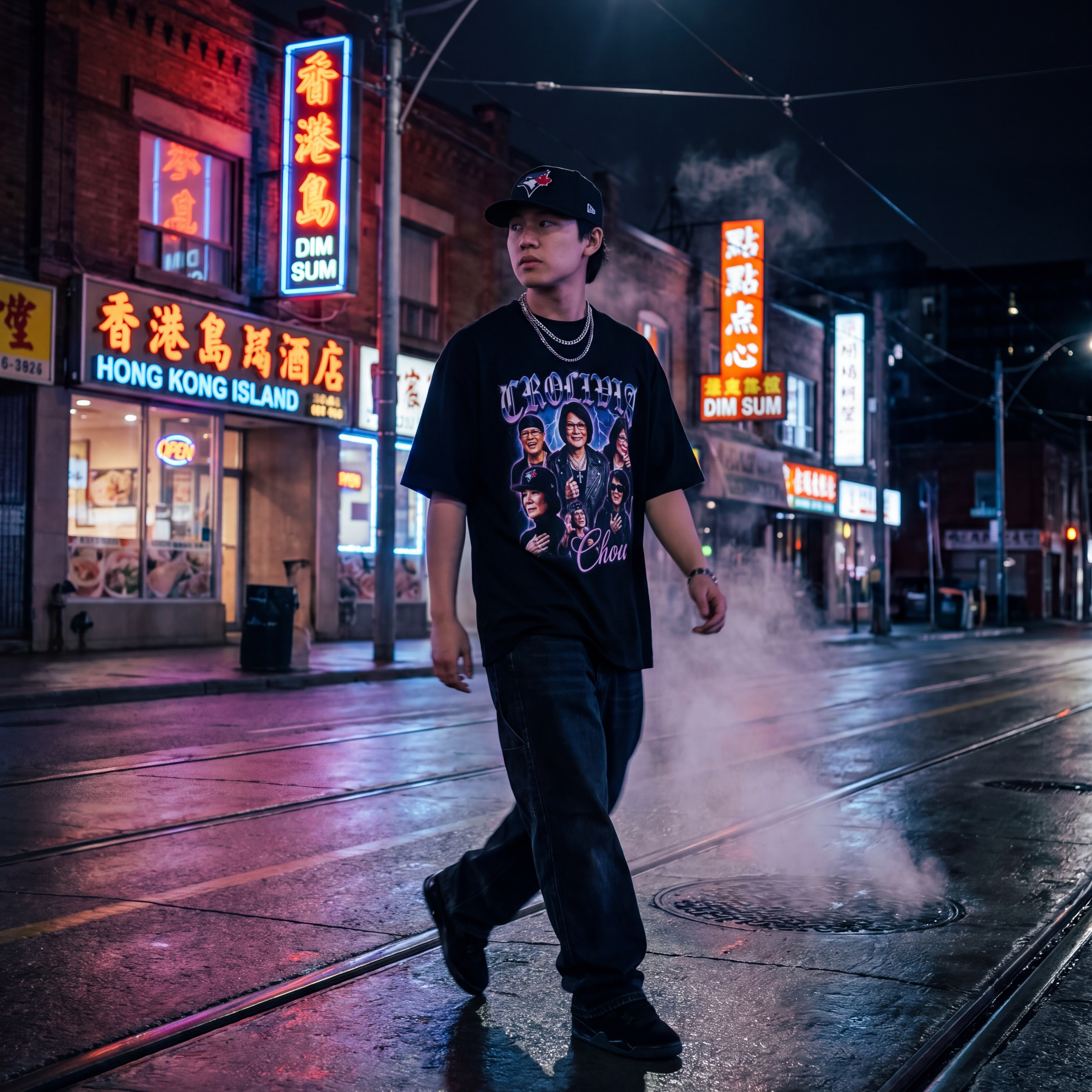 CROLIVIA CHOW CROSKI BOOTLEG TEE