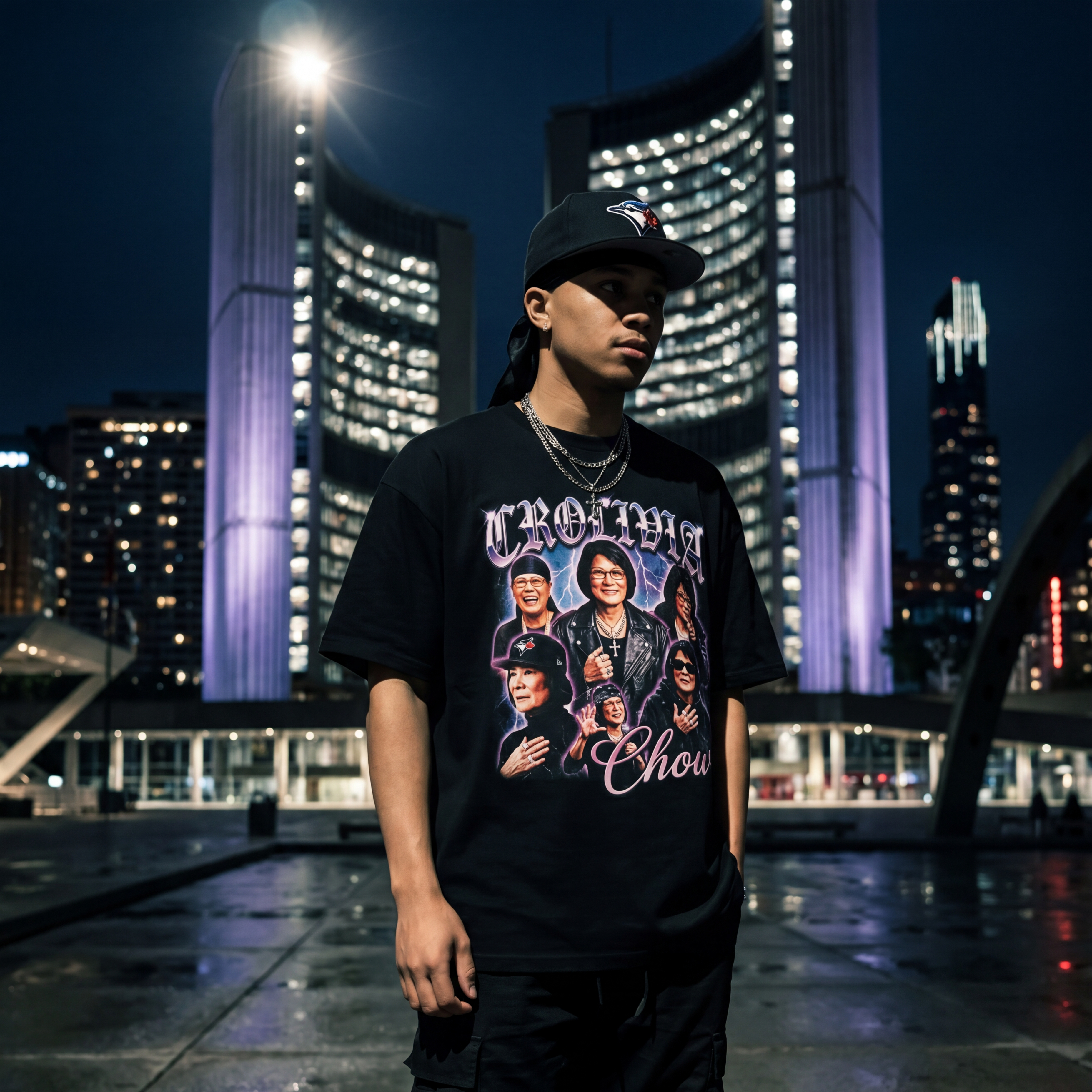 CROLIVIA CHOW CROSKI BOOTLEG TEE